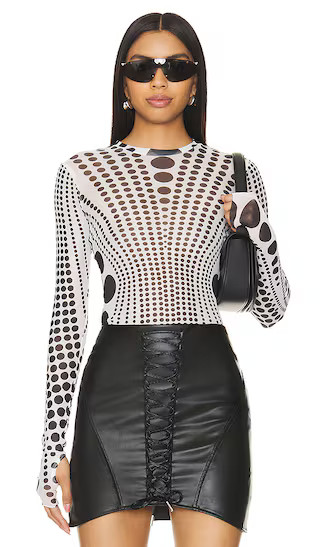 Kaylee Top in Illusion Dot | Revolve Clothing (Global)