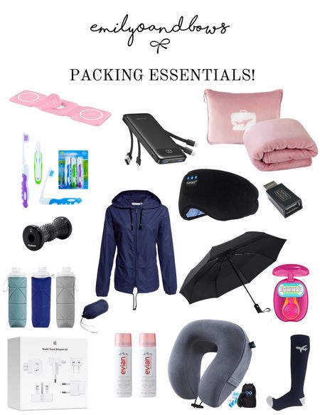 Great packing essentials we love for long flights and big trips!! Start shopping for your upcoming trip!