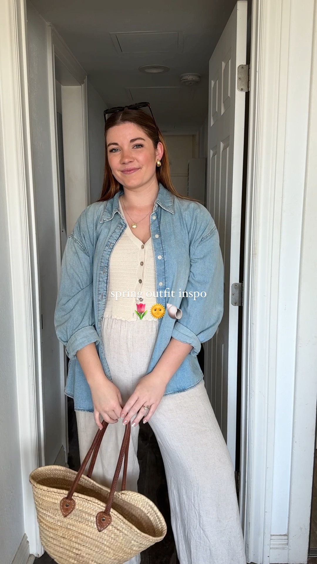 Spring outfit inspo 🩵 which is your fav?

Outfit #1- 
Chambray button up
Knit vest
Linen pants

Outfit #2-
Printed Sun dress
Blazer 

Outfit #3-
Strapless striped top
Pink Cardigan 
Blue high waisted jeans

Outfit #4-
Oversized black sweater
Polka dot slip dress

#LTKstyletip