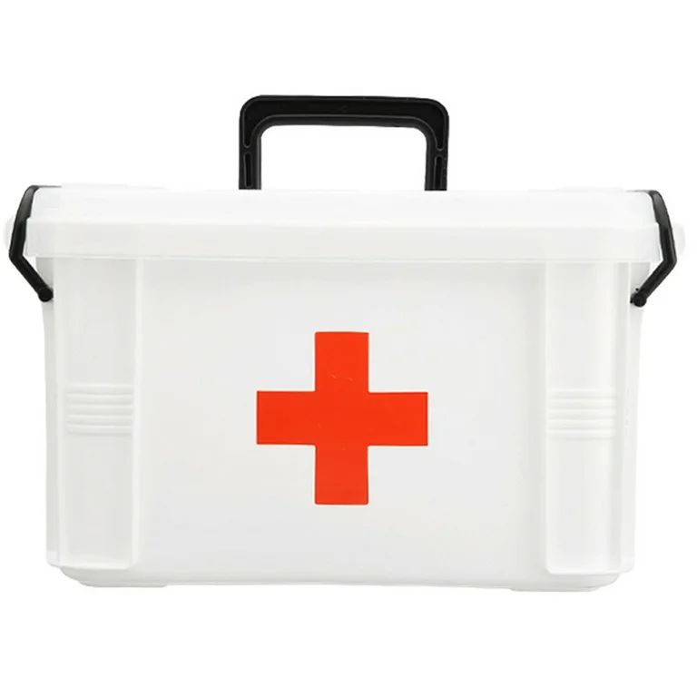 Papaba Storage Box,Portable Plastic Home Medicine Case Health Care Pills First Aid Kit Storage Bo... | Walmart (US)