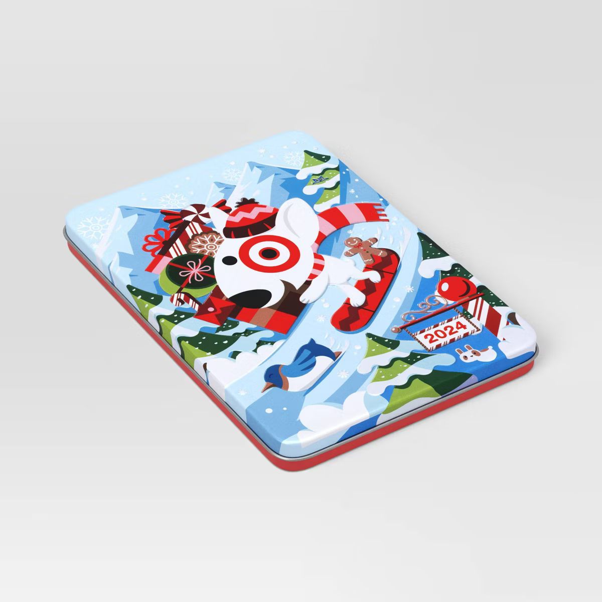 Tin Bullseye Snowboarding Christmas Gift Card Holder - Wondershop™​​​​​​​ | Target