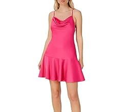 Aidan Mattox Halter Cowl A-Line Dress | Amazon (US)