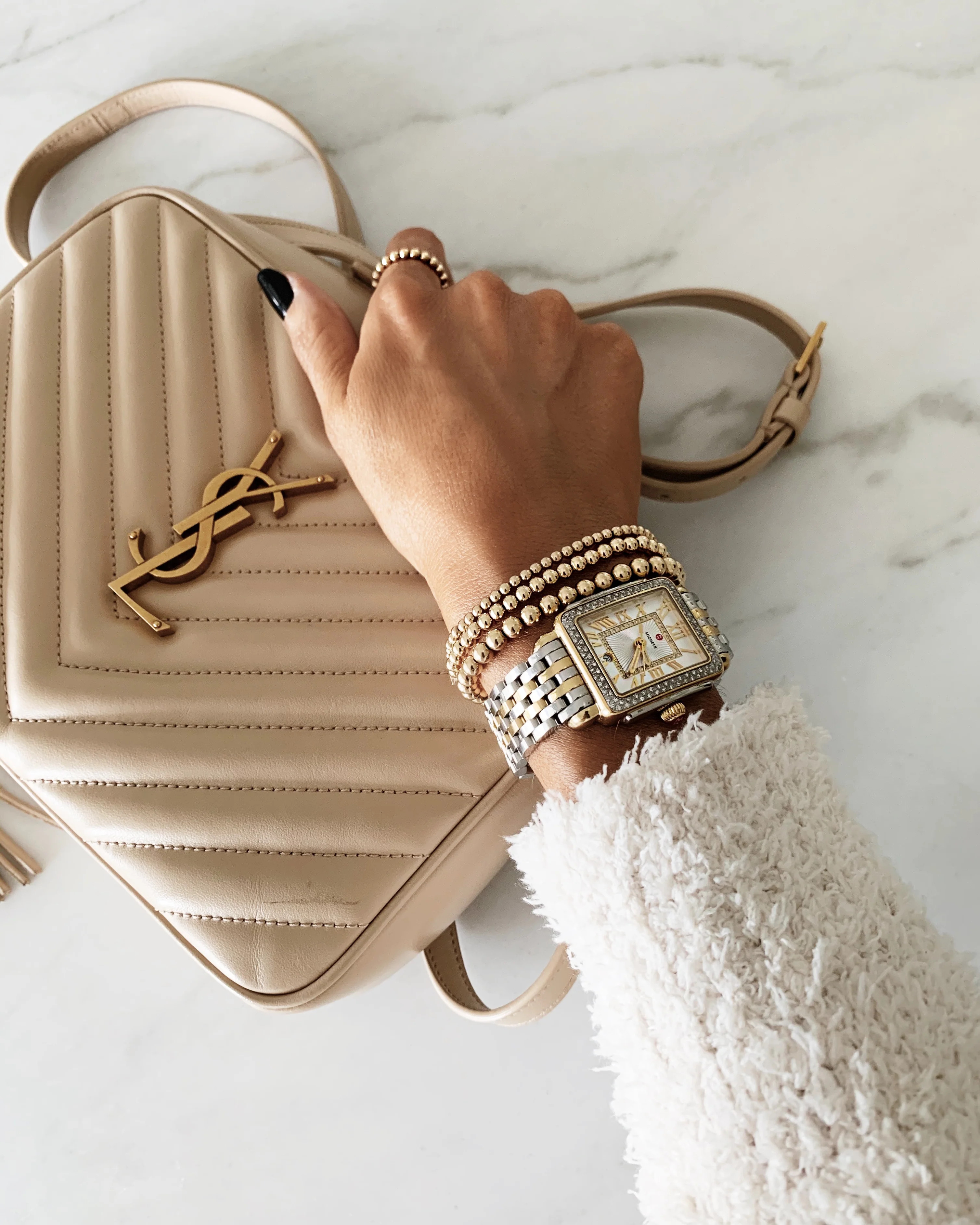 THE BEADED BRACELET - GOLD3mm Beads / Petite (6 1/8) | Stylin by Aylin