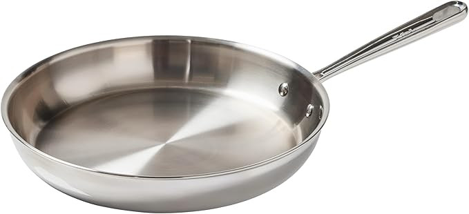 T-fal Pro Tri-Ply Stainless Steel Fry Pan 12 Inch, Induction Compatible, Oven Safe 500F, Fast & E... | Amazon (US)