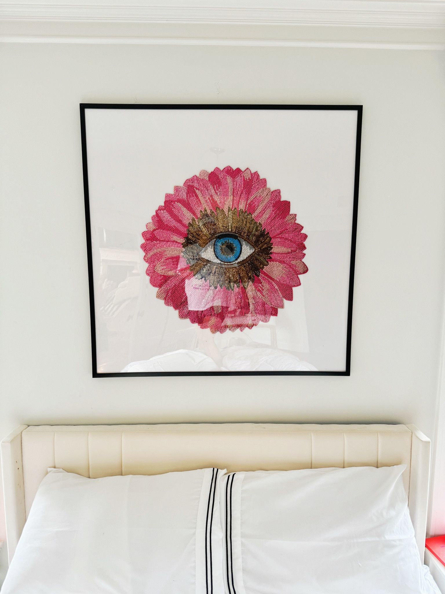 this jonathan adler puzzle turned out to be a masterpiece 🧿✨🩷 

#homedecor #apartmentinspo #maximalist #wallart #diyhome 

#LTKxWayfair #LTKFindsUnder50 #LTKHome