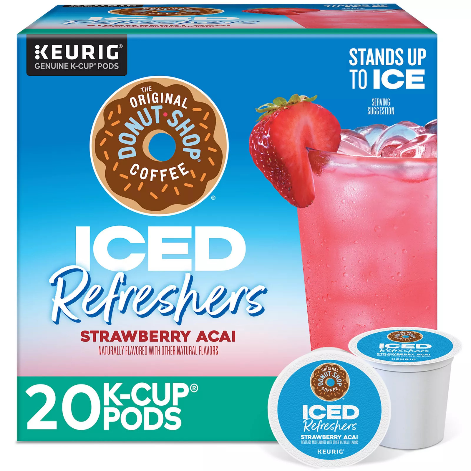 The Original Donut Shop® Coffee Strawberry Acai Iced Refreshers, Keurig® K-Cup® Pods, 20 count, Color | Kohl's