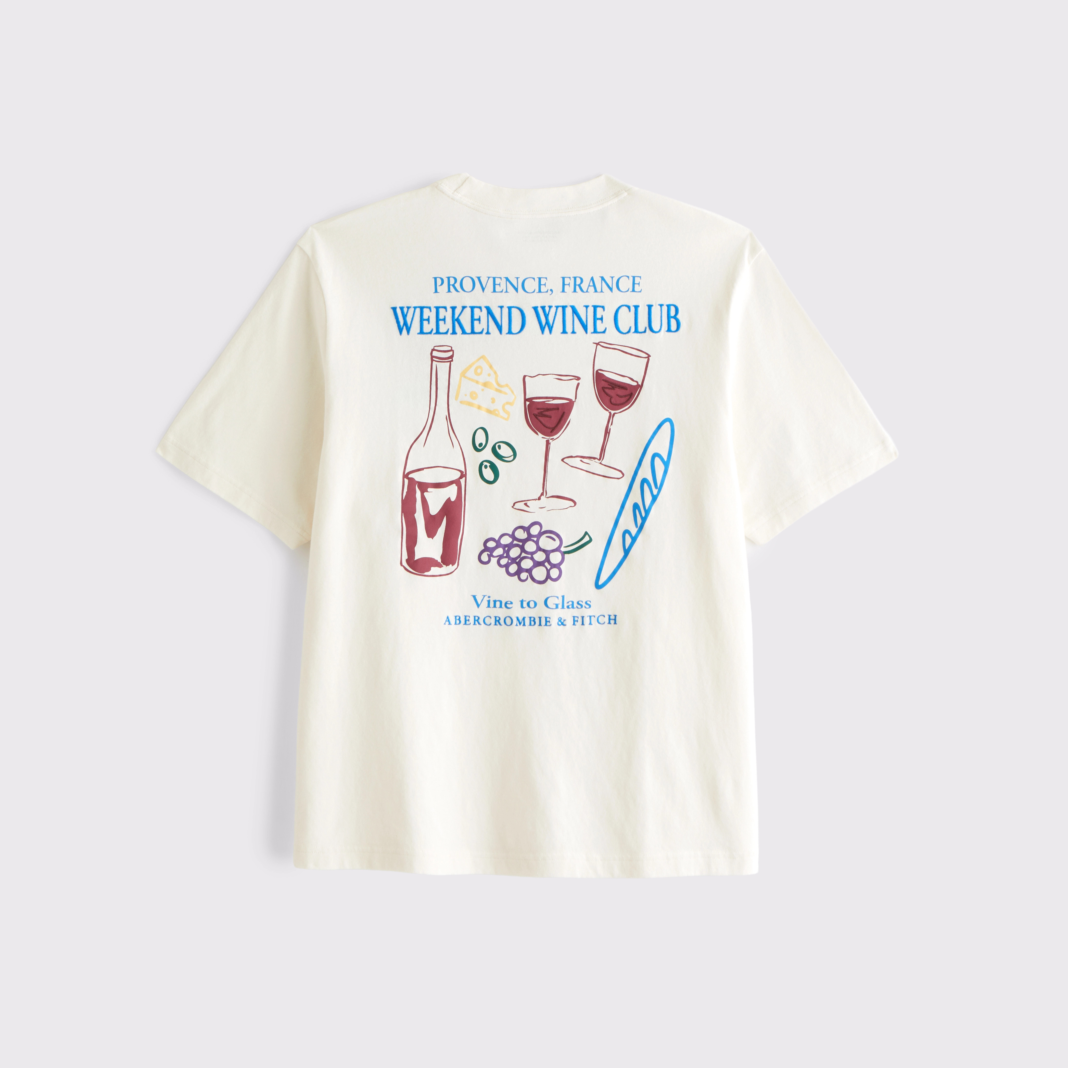 France Vintage-Inspired Graphic Logo Tee | Abercrombie & Fitch (US)