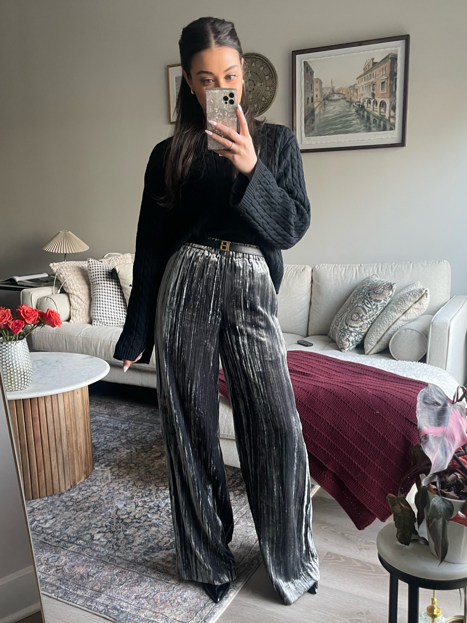 Date night or girls night. Pants are not hemmed so I paired with high stilettos.

#LTKworkwear #LTKparties