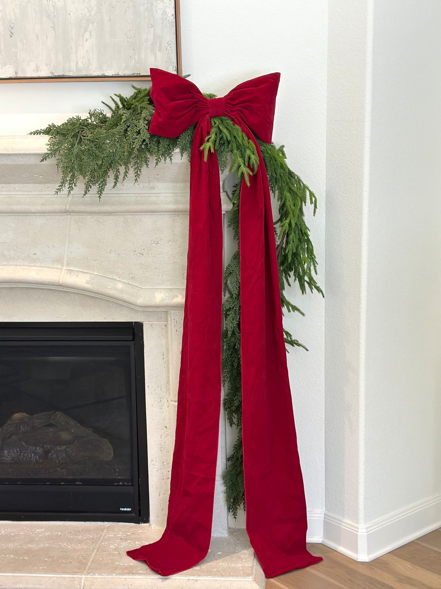 Planning ahead! I just ordered this bow and now I know my theme! ❤️ 

I threw up a MTH and a Norfolk garland just to make sure but definitely not returning. 

Christmas decor
Amazon
Bow
Garland 
My Texas House

#LTKSeasonal #LTKHome