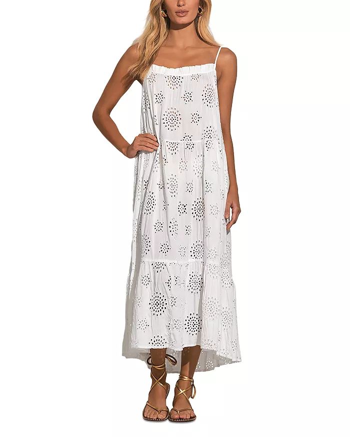 Elan Eyelet Tiered Midi Cover Up Dress Back to results -  Women - Bloomingdale's | Bloomingdale's (US)