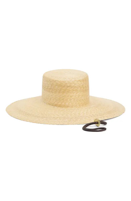Janessa Leoné Roma Raffia Wide Brim Sun Hat in Natural at Nordstrom, Size Large | Nordstrom