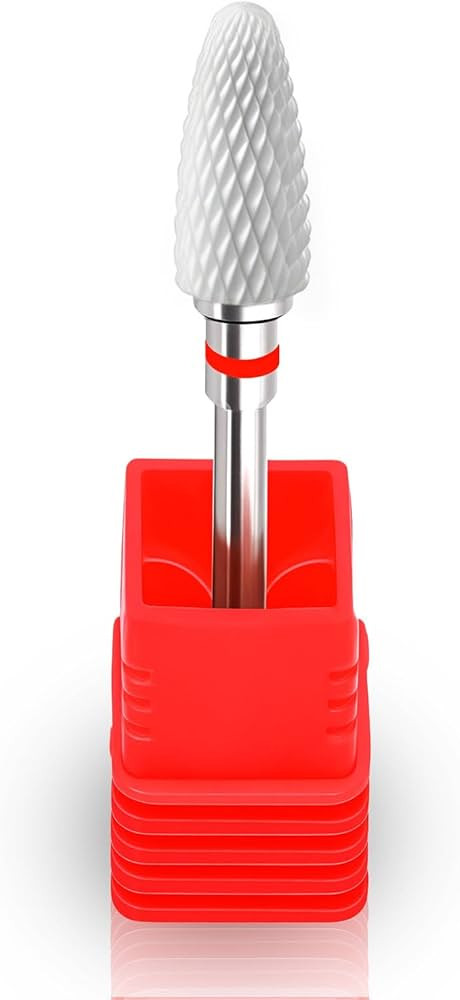 Fantexy 3/32" Ceramic Nail Drill Bit - Remove Acrylic Hard Gels Quickly and Safely,White Ceramic ... | Amazon (US)