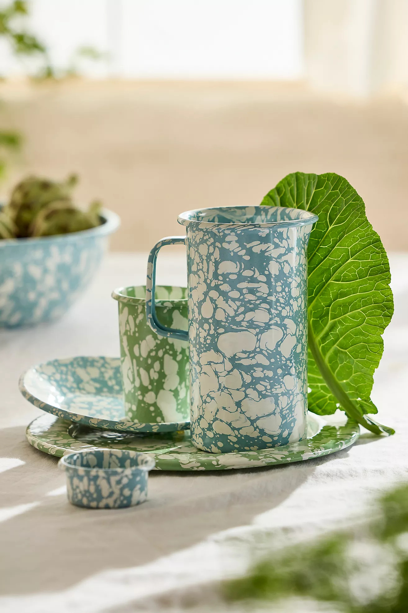 Speckled Enamel Plate | Anthropologie (US)