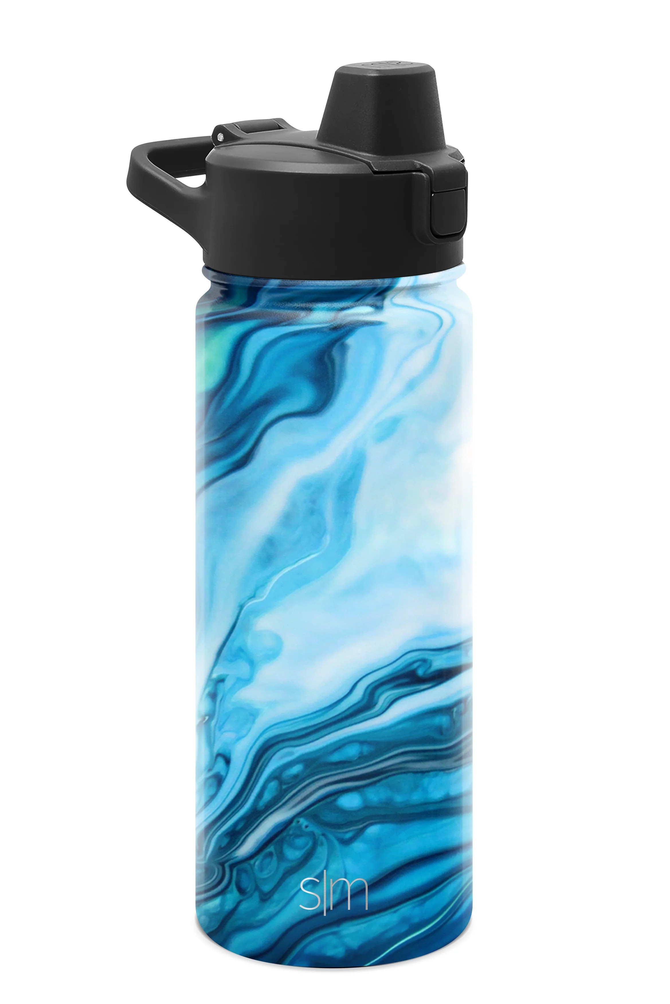 Simple Modern 18 fl oz Insulated Stainless Steel Summit Water Bottle with Silicone Straw Lid|Ocea... | Walmart (US)