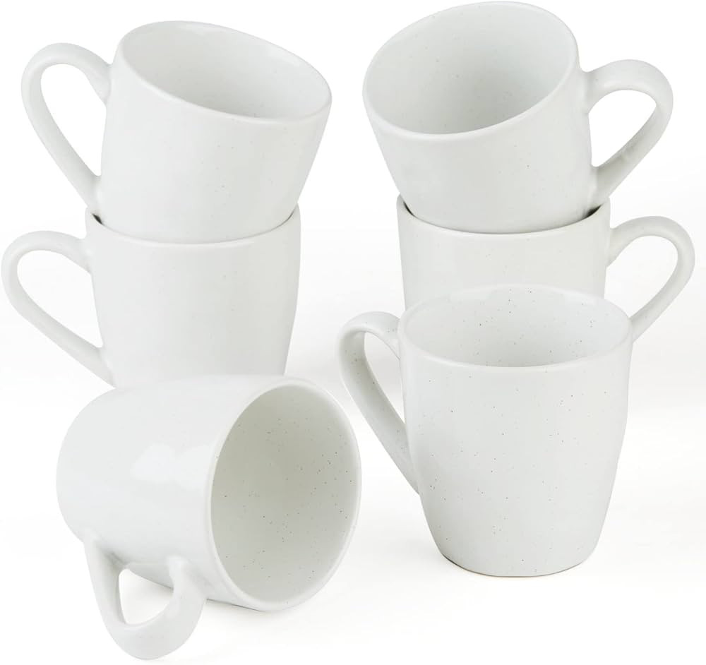 famiware Mars 6 Pieces Coffee Mug, 12 oz Tea Mug, Catering Mugs with Handle for Coffee, Tea, Coco... | Amazon (US)