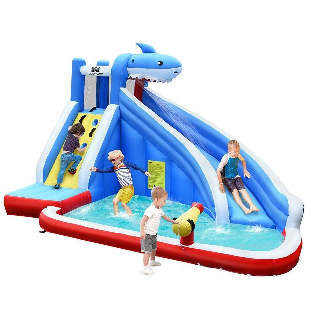 Costway Inflatable Water Slide Animal Shaped Bounce House Castle Splash Water Pool Without Blower | Target