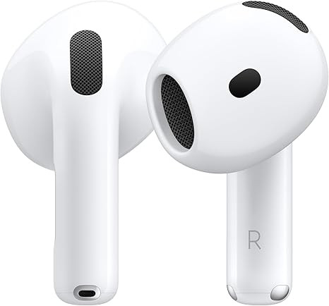 Apple AirPods 4 Wireless Earbuds, Bluetooth Headphones, Personalized Spatial Audio, Sweat and Wat... | Amazon (US)