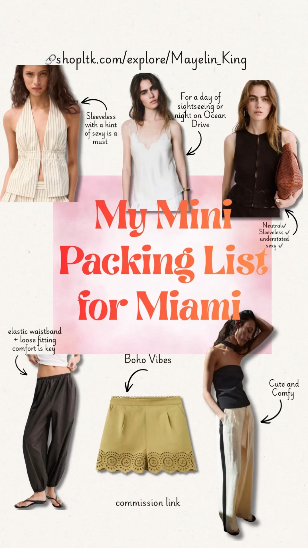 summer outfits
My Mini Packing List for Miami | 5–7 Pieces You Can Mix & Match All Weekend


Keywords: Miami outfit ideas, travel capsule wardrobe, weekend packing list, mix and match outfits, carry on outfit ideas, chic vacation style
#travel #miamistyle #capsulewardrobe

#LTKootd #LTKSeasonal #LTKTravel
