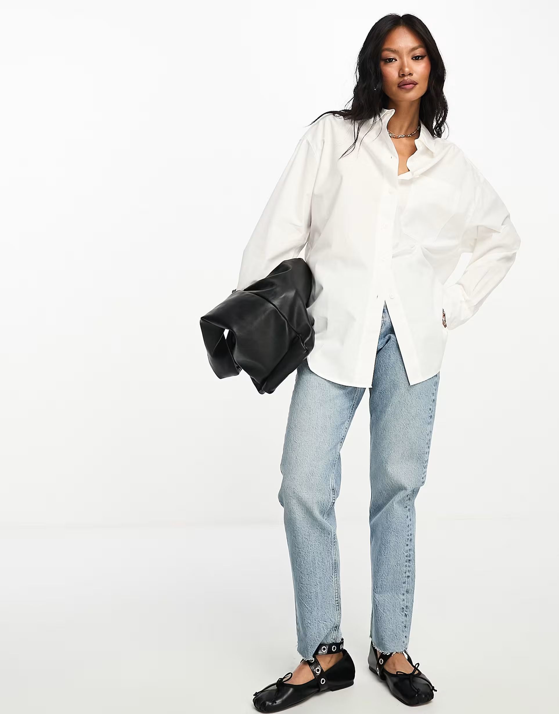 ASOS DESIGN oversized shirt in white | ASOS (Global)