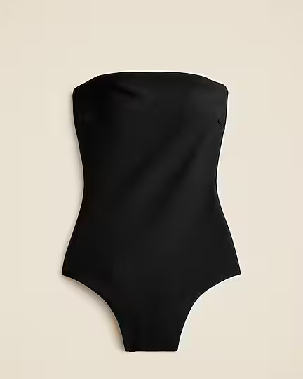 Gemma bandeau one-piece in Classic Sculpt™ | J. Crew US