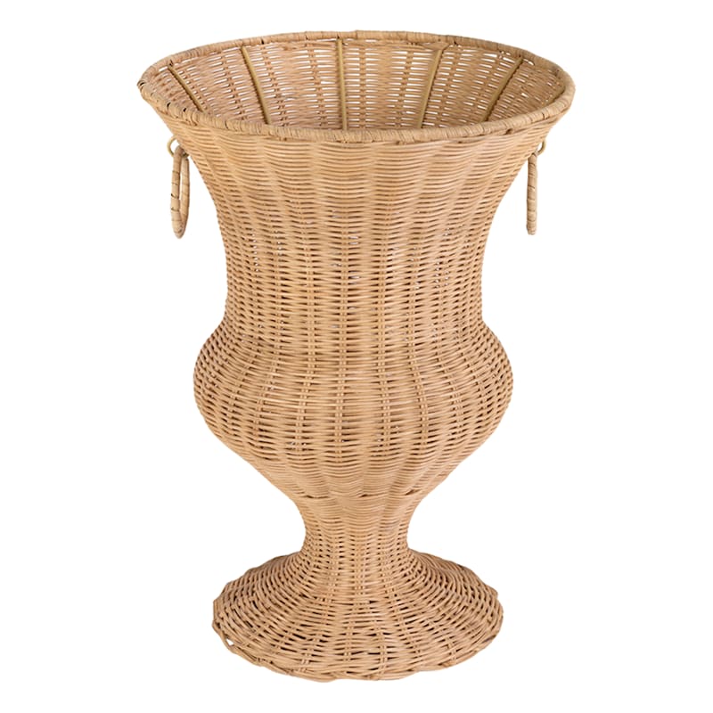 14In Rattan Vase With Handles | At Home