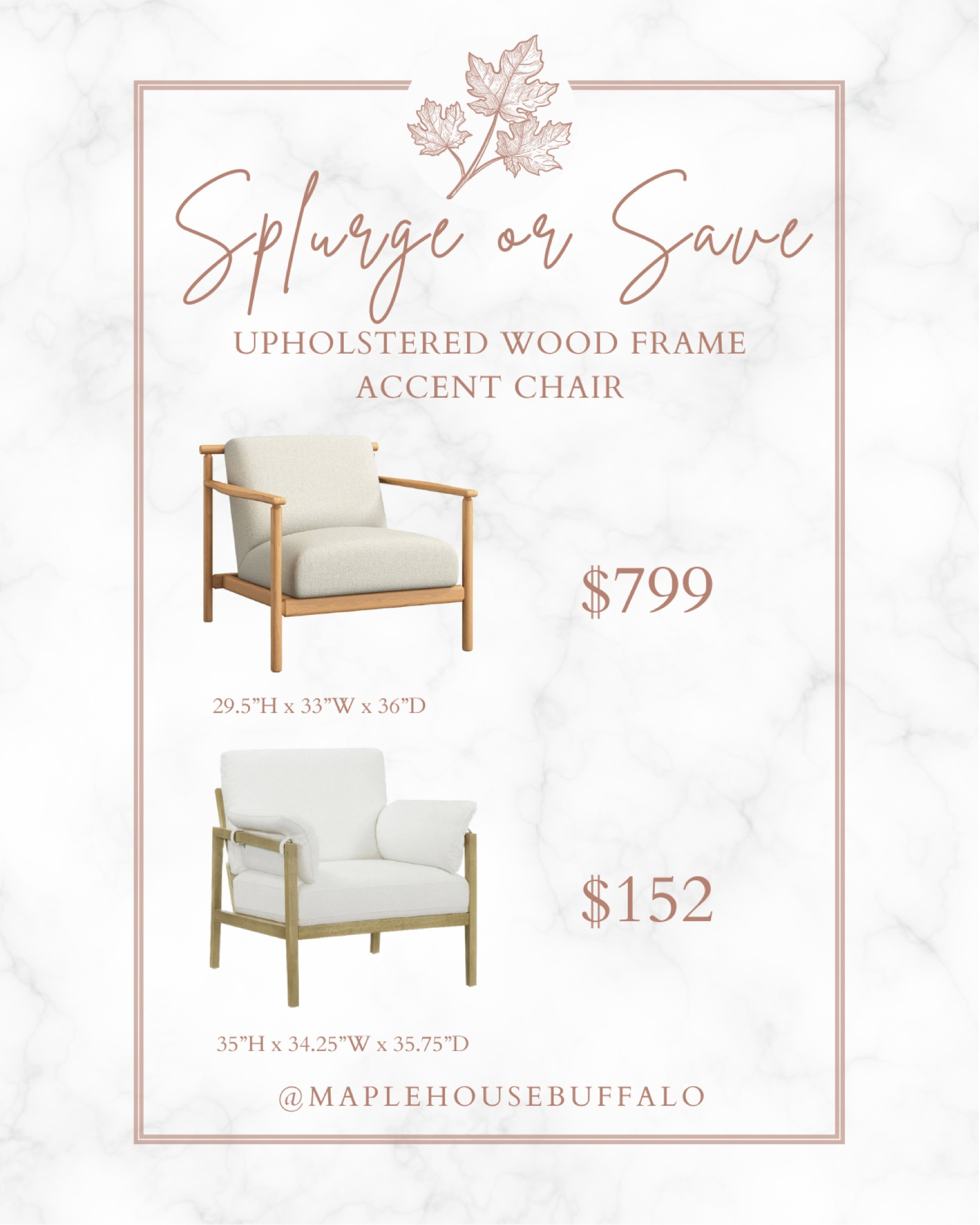 It’s Save or Splurge Saturday! How pretty are these solid wood upholstered chairs? The “save” version comes in a gorgeous soft blue color as well! 

#LTKStyleTip #LTKSaleAlert #LTKHome