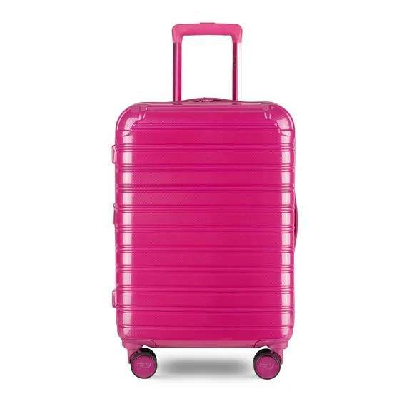 iFLY Hardside Fibertech 3.0 20" Carry-on Expandable Spinner Luggage for Travel, Very Berry | Walmart (US)