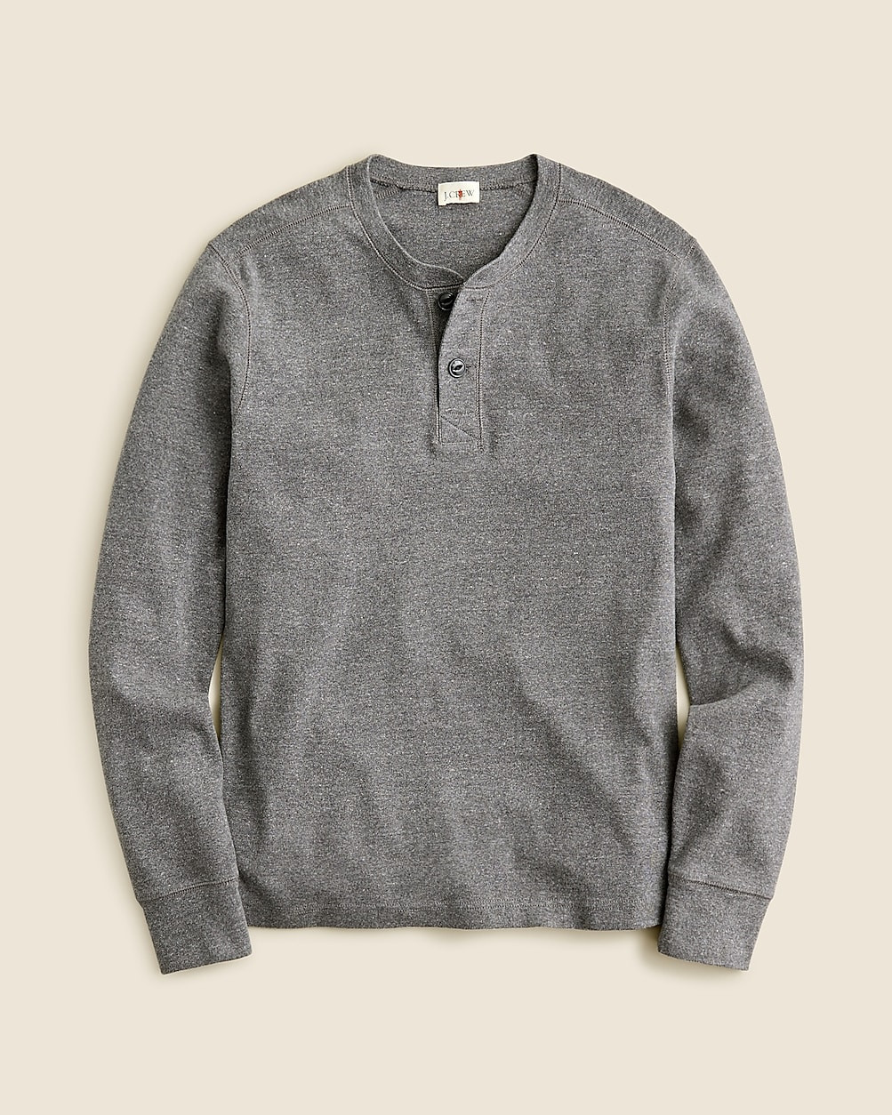 Heritage brushed rib-knit henley | J. Crew US
