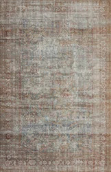 Jules Oriental Lagoon/Brick Area Rug | Wayfair North America