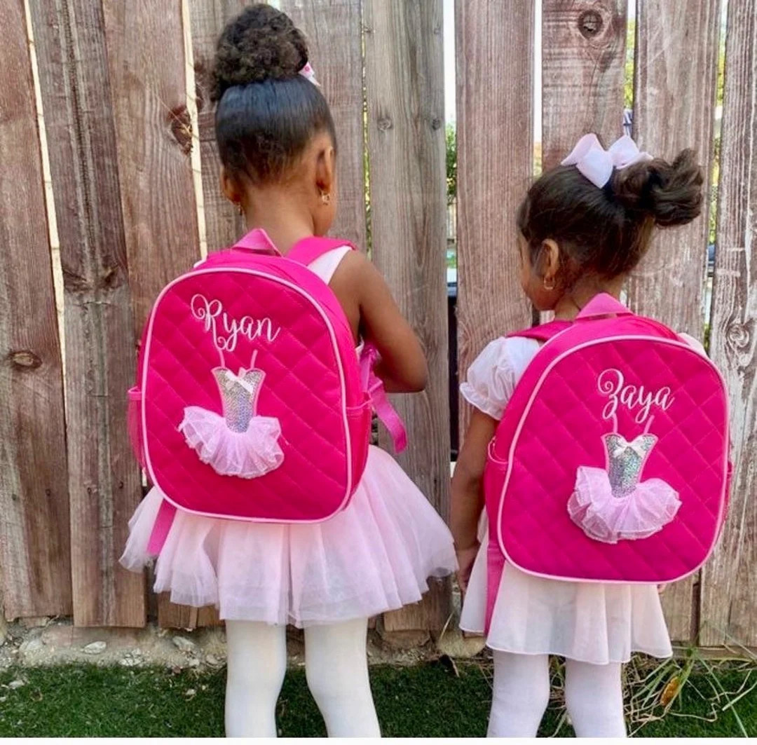Monogrammed Little Ballerina Dance Backpack - Etsy | Etsy (Global)