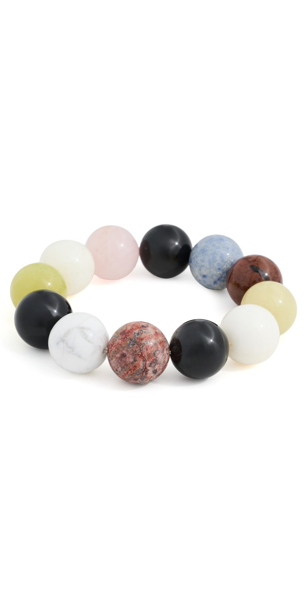 JIA JIA Multi Gemstone Jumbo Sphere Bracelet Rainbow One Size | Shopbop