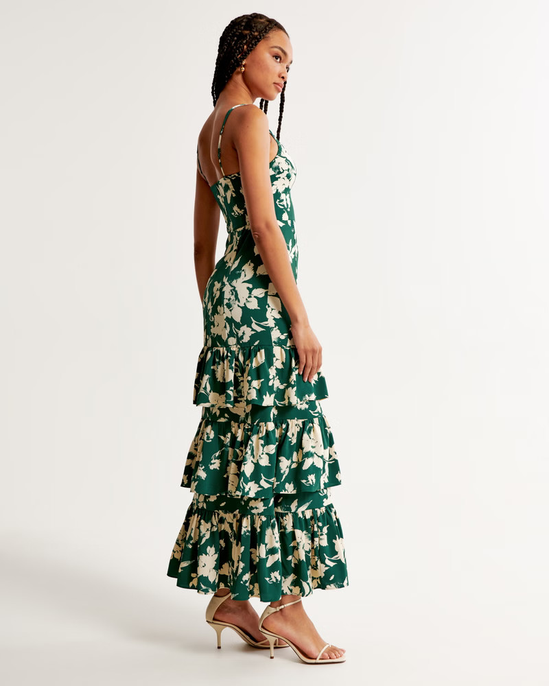 Ruffle Tiered Maxi Dress | Abercrombie & Fitch (US)