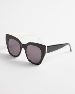 Black and White Cateye Sunglasses | Chico's