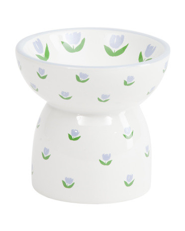 Tulip Decal Elevated Cat Bowl | TJ Maxx