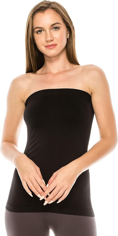 Kurve Women's Seamless Stretch Long Bandeau Tube Top (XS/S, M/L, L/XL, XL/XXL) -Made in USA- | Amazon (US)