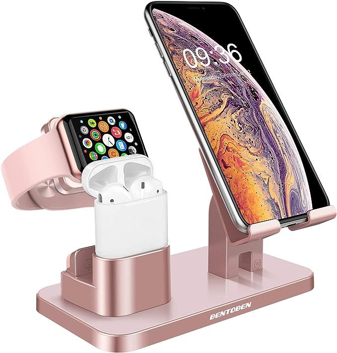 BENTOBEN 3-in-1 Charging Stand, Universal Charging Dock Station for Airpods 2/1 Apple Watch Serie... | Amazon (US)