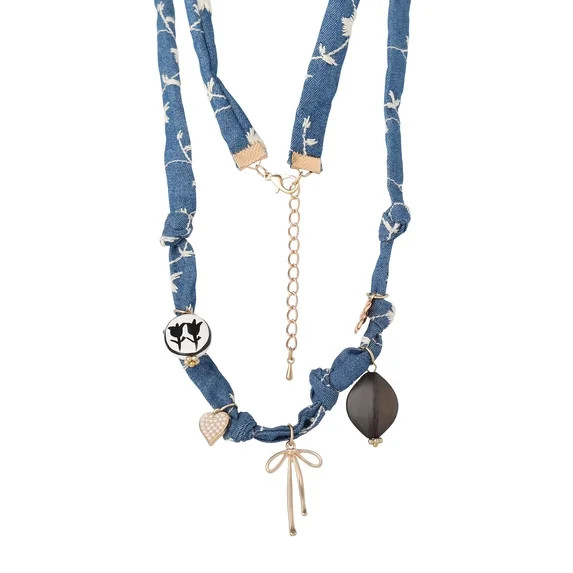Celebrity Pink Women's Boho Bandana Necklace Charm | Walmart (US)