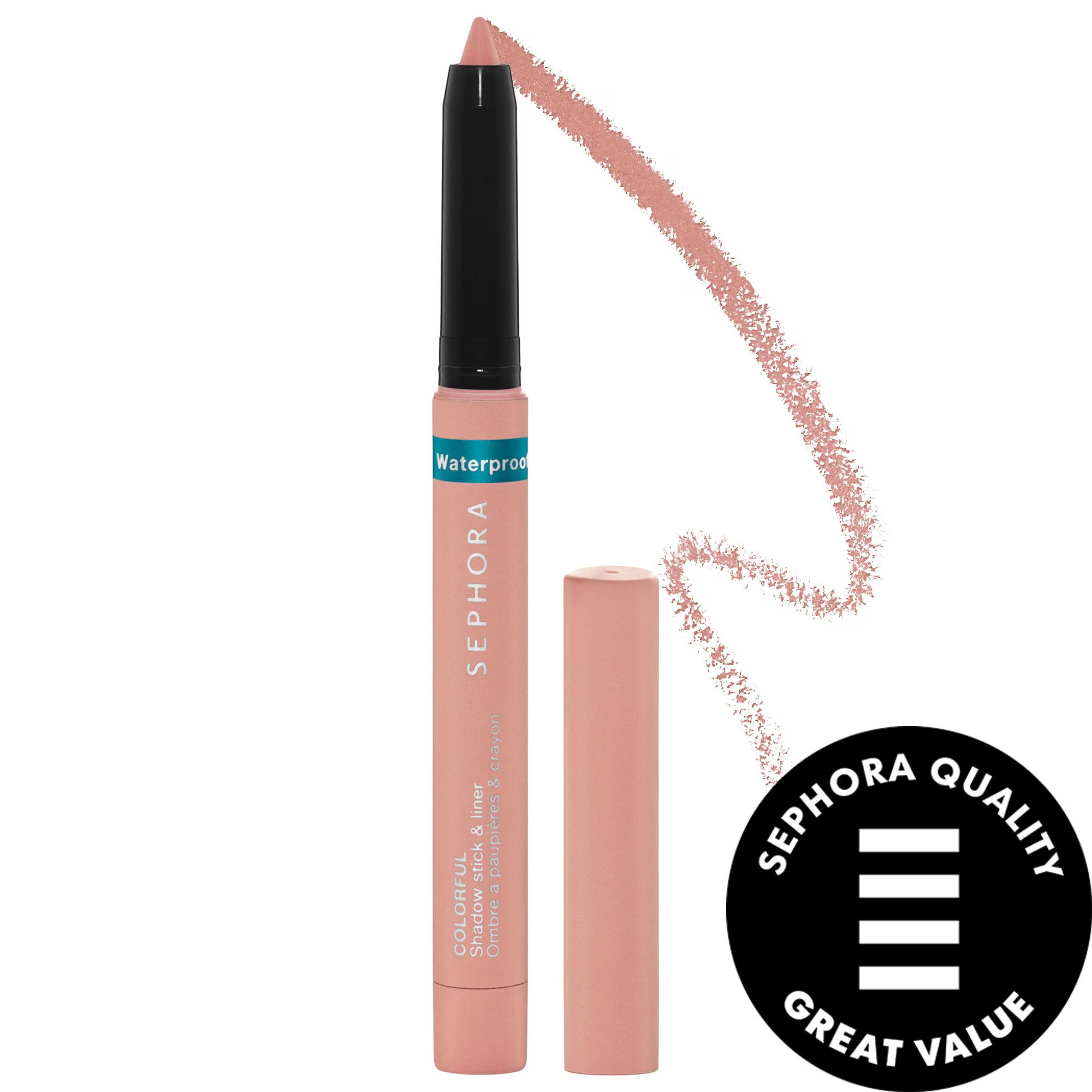 SEPHORA COLLECTION Sephora Colorful Waterproof Eyeshadow & Eyeliner Multi-Stick 02 Blush Matte .33 oz | Sephora (US)