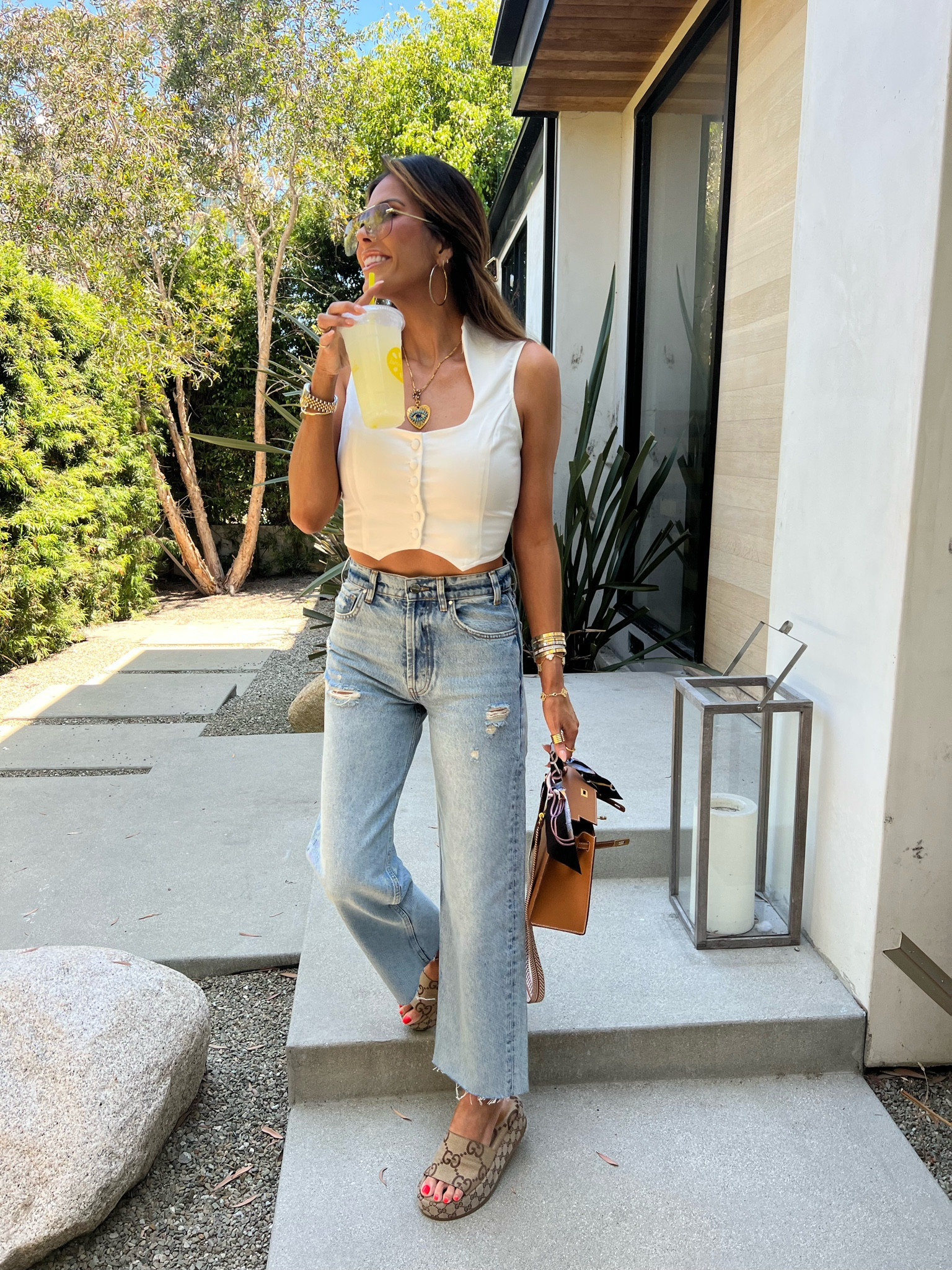 Wearing size small in top. 

Travel outfit, summer fashion, revolve, Anine Bing, superdown, casual fashion, denim, Gucci, Emily Ann Gemma 

#LTKstyletip #LTKtravel