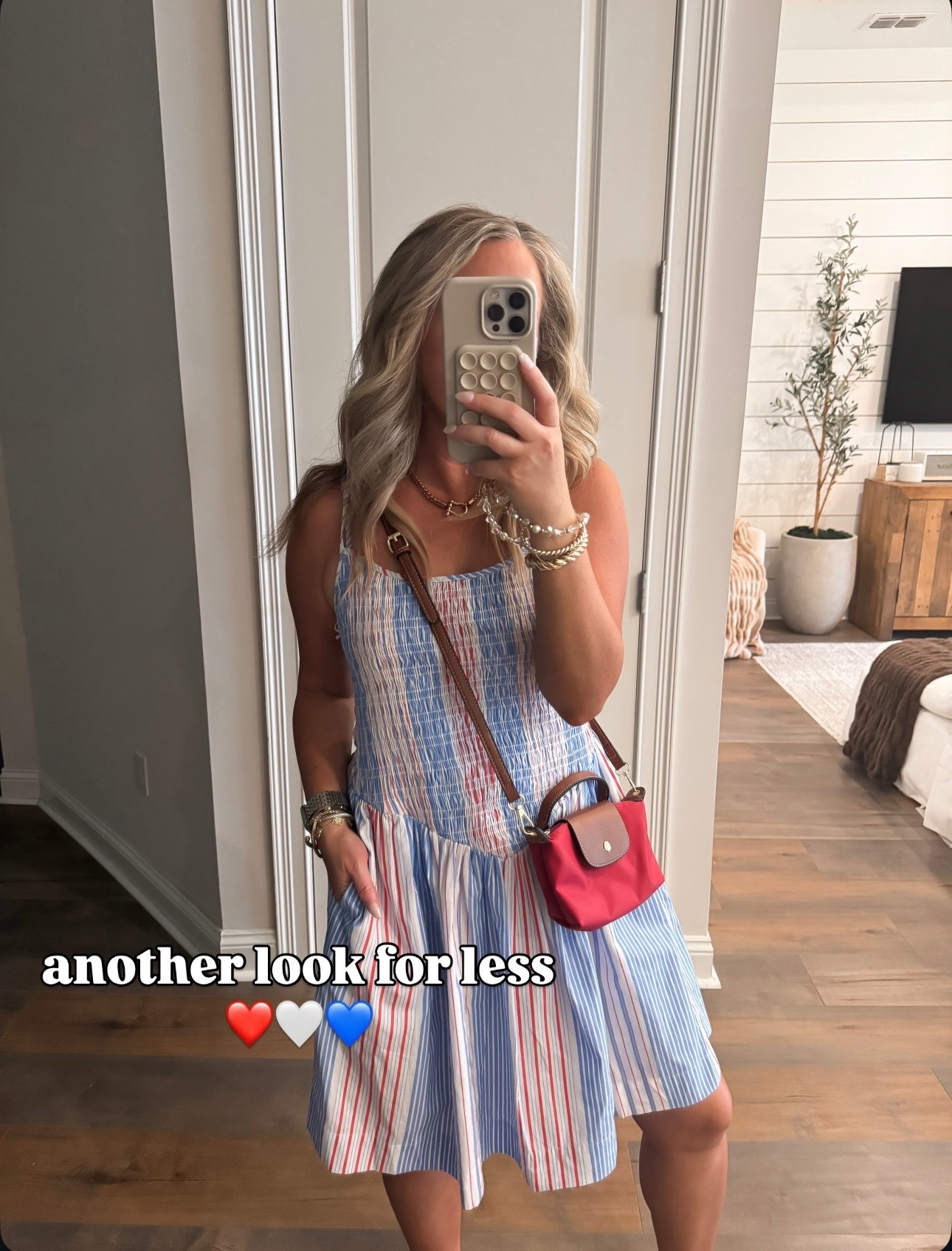 Walmart fashion Walmart finds July 4th dress, Memorial Day outfit, red white blue stripe dress with pockets size small. Summer dress