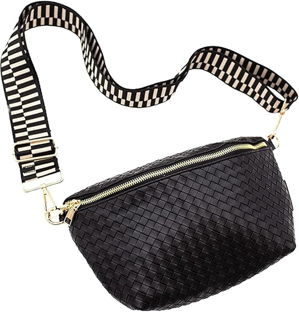 Modern+Chic Belt Bags for Women - Rory Oversized Crisscross Belt Bag for Women, Vegan Leather Cro... | Amazon (US)