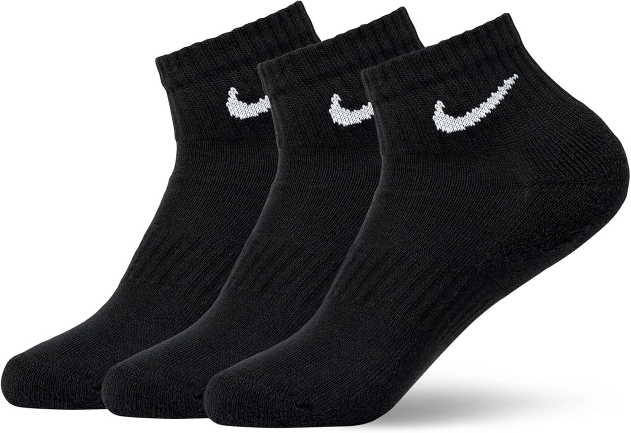 Nike Unisex Adult Everyday Cushioned Training Ankle Socks (3 Pairs) | Amazon (US)