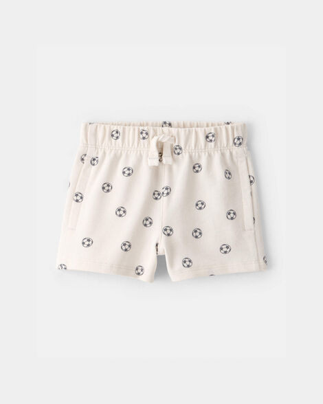 Baby Soccer French Terry Shorts - Ivory | Carter's Inc