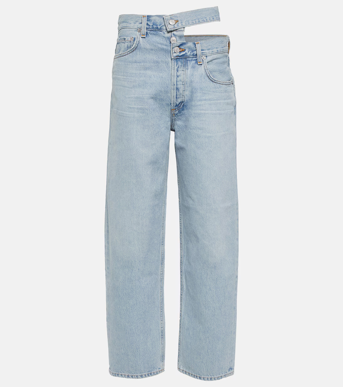 Broken Waistband high-rise jeans | Mytheresa (UK)
