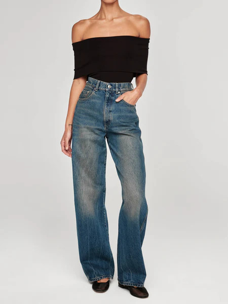 Taylor Relaxed Barrel Ultra High Rise 31" Jeans | Tinted Dark | DL 1961 Women