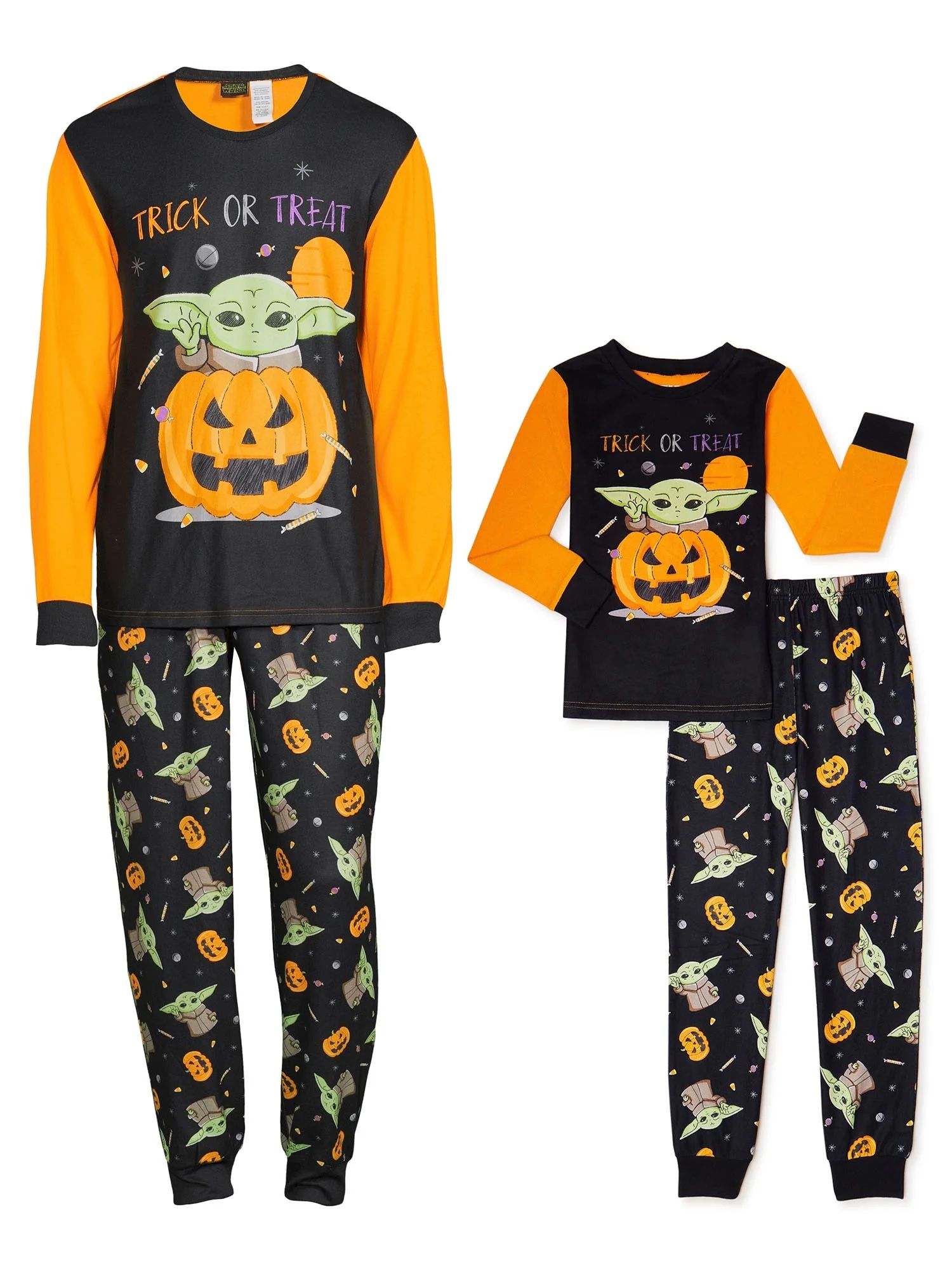 Star Wars Mandalorian, Adult Mens, Matching Halloween Sleepwear Set Pajamas, Sizes S-XL - Walmart... | Walmart (US)