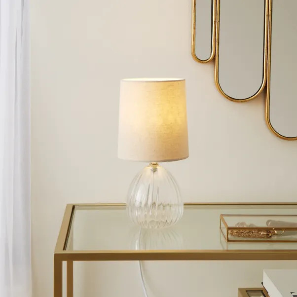 Cherie Glass Table Lamp | Dunelm