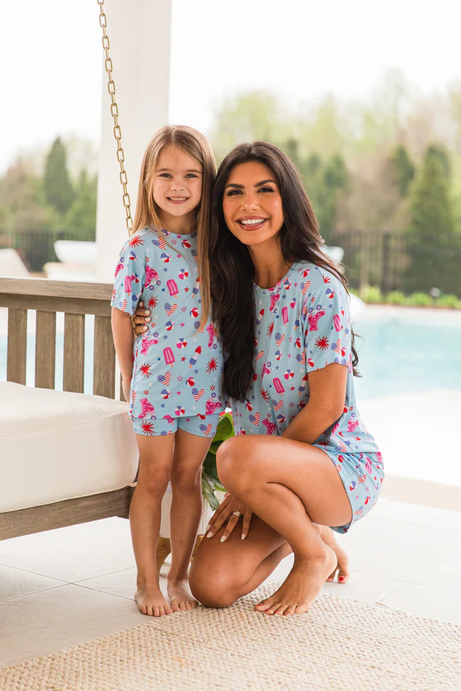 Kid's Over The Moon In Firecracker Fabulous Set | Pink Lily