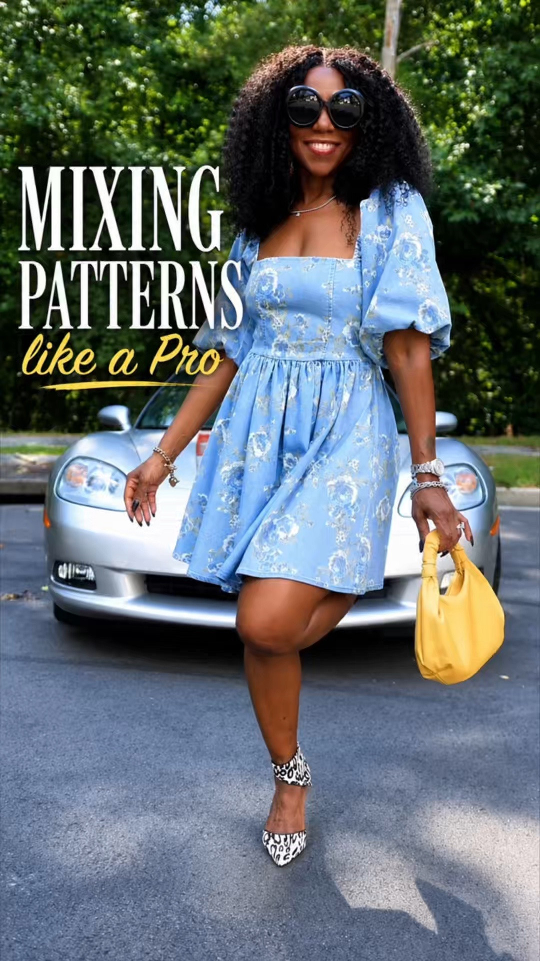 A stylist literally stopped me in my tracks because of this outfit. 😍

Mixing patterns doesn’t have to feel intimidating. There are a few simple styling tricks that make even unexpected combinations look intentional.

Watch the reel for the styling tip that makes it all work! 💙💛

What I’m wearing:
* Dress - Avec Les Filles
* Zebra heels - Calvin Klein
* Mini hobo bag - Amazon

Shop the look here. 🤎

#FashionOver50 #PatternMixing #RichAuntieStyle #LTKStyle #StatementStyle

#LTKootd #LTKstorytime #LTKOver40