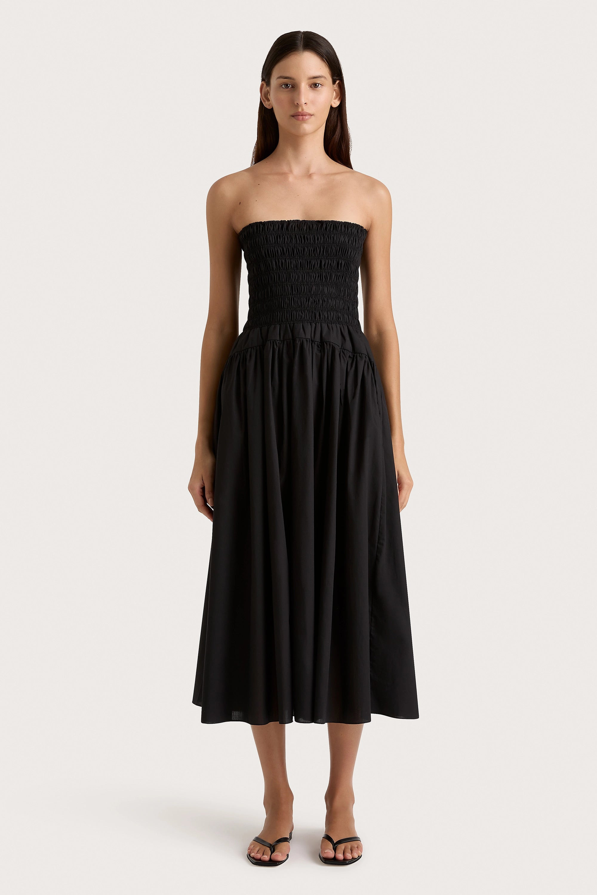 Lida Midi Dress Black, S / BLACK | Faithfull (AU)